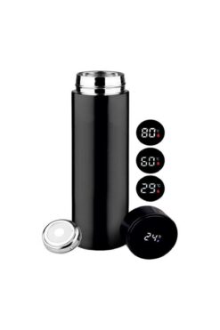 KOD 72 Dijital Led Ekranlı Akıllı Sıcaklık Göstergeli Paslanmaz Çelik Yalıtımlı Premium Life Termos Matara