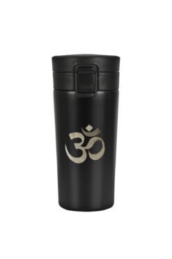 tusah Yoga Om Desenli Çelik Termos Mug 380 Ml