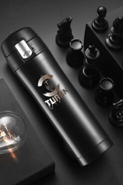 tusah Siyah Kilitli Termos 450 Ml Turan Kılıç