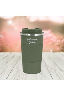 HediyesiBizden Kişiye Özel Isim Baskılı Kaydırmaz Taban Termos 500 ml