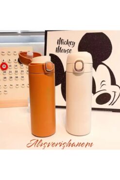 Alışverişhanem Dijital Isı Göstergeli Kilitli Vakumlu Paslanmaz Çelik 420 ML Termos