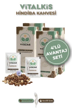 VİTALKİS Hindiba Kahvesi 4 Aylık - ( 120 Kullanım ) Form Coffee