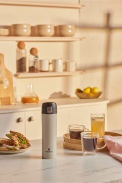 Karaca Pluton Çelik Sızdırmaz Termos 450 Ml Krem