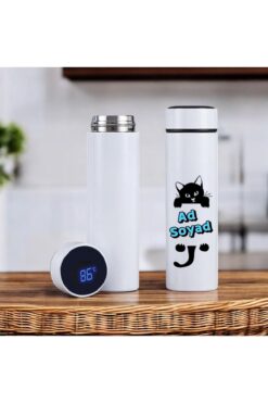 Özel Tasarım Öğretmenler için Özel Tasarım Dijital Göstergeli Çelik Termos - 450mlt