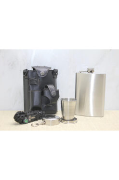 Livenda Deri Kılıflı Shot Bardaklı Matara Liv913