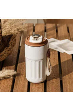 Bİ TIK BİLİŞİM 450 ML  AKILLI SEYAHAT TERMOSU LED SICAKLIK GÖSTERGESİ PASLANMAZ ÇELİK YALITIMLI KUPA TERMOS