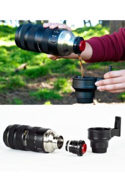 direkstoktan Kamera Objektifi Şeklinde Termos Nikon 70-200 Ölçülerinde / Nikkor Vacuum Insulated Thermos Bottle