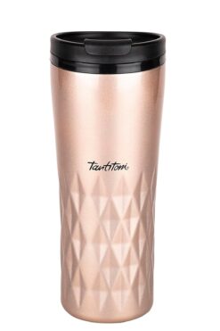 Tantitoni Bronz Yıldız Desenli Paslanmaz Çelik Bardak Termosu 470 ml