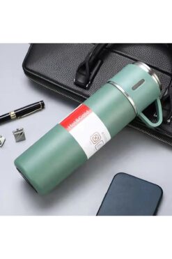 hediyesahibi Üçlü Bardak Paslanmaz Çelik Termos Seti
