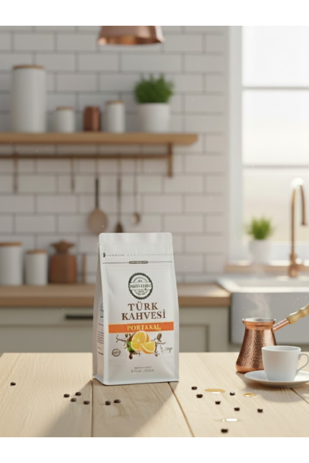 KAHVELOG Portakallı Türk Kahvesi 250gr(aromalı) - Görsel 3