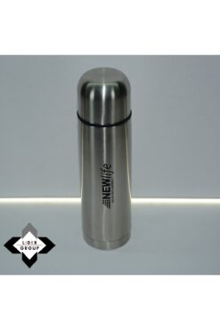 FAYA HOME New Lıfe Iç Dış Paslanmaz Çelik Bardaklı Mermi Termos 500 ml