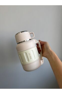 aksesuarsize Jun Heng Bardaklı Termos 1100 Ml İp Askılı Kamp Termosu