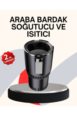 UCUZTEKNO Araba Bardaklığı Isıtma Soğutma Ayarlı Çakmak Girişli Akıllı Model