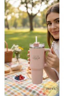Duffa Pipetli Termos Bardak Paslanmaz Çelik 1,2 Lt
