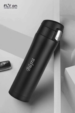 FLYON Kişiye Özel Çift Katmanlı Çelik Termos 450 Ml Termos Matara Kilit Kapak Sistemli -1666