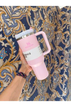 ABAYS pipetli Quencher H2.0 Flowstat Paslanmaz Çelik Yalıtımlı Bardak 40 Oz 1,18 Lt Orchid