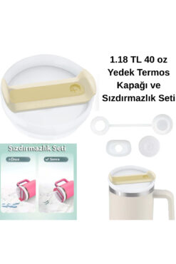 Kelira Termos Kapağı 40 Oz 1.18 LT Uyumlu Termos Kapak Ve Sızdırmazlık Seti