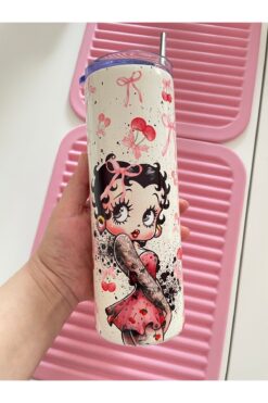By Selen Suyolcu Betty Boop Baskılı Termos - 600ML