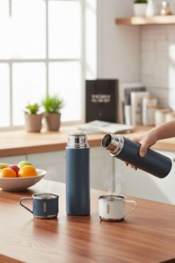 Akdeniz ÇELİK 3 LÜ TERMOS SETİ 500 ML