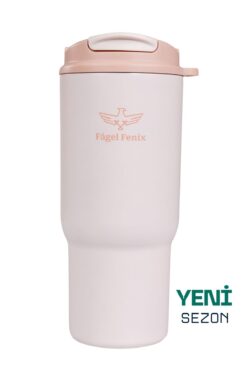 Fagel Fenix 600 ml Triple Sip Pale Peach Çift Katmanlı Paslanmaz Çelik Termos Matara