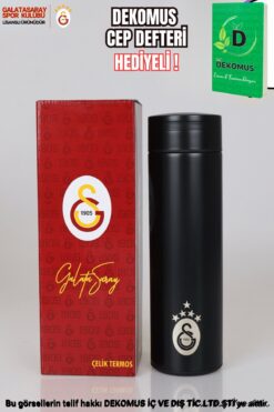 Galatasaray "dekomus Cep Defteri Hediyeli" Lisanslı Çelik Termos 500 ml