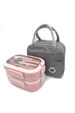 valkyrie 304 Çelik Bölmeli Lunch Box Seti | Termal Çantalı, Bölmeli, Çatal Kaşıklı, Sızdırmaz Yemek