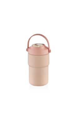 Shotay Askılı Mug Çelik Bardak 450ml Pastel Pembe