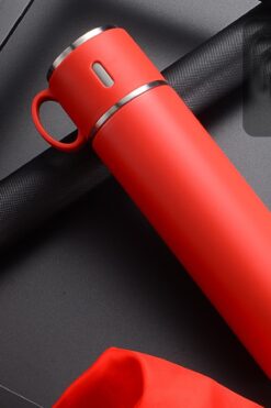 tusah Bardaklı 580 Ml Paslanmaz Çelik Termos Kırmızı