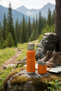 Le Paon 500 ml Paslanmaz Çelik Termos Bardak Kapaklı Sızdırmaz 24 Saat Sıcak 48 Saat Soğuk Tutma BPA Free