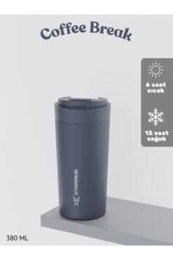 Star Termos Soothe 380 ml / 13 Oz Çelik Termos - Antrasit Gri