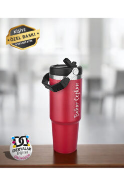 DeryalarDijital Kişiye Özel İsim Baskılı Çelik Termos / 900 ml Hediyelik Ürün