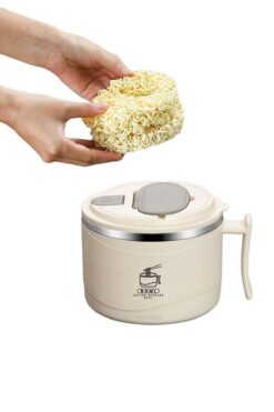 Weather Forecast Çelik 1350ml Noodle Makarna Yemek Saklama Kabı Sefertası (SICAK TUTMAZ) cin609bj