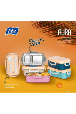 Titiz Plastik Titiz Aura Lunch Box Çelik Yemek Kabı