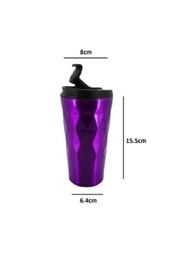 Zarif İnci Mug Bardak Termos Paslanmaz Çelik Kahve Çay Termosu Kaydırmaz Tabanlı 350ml