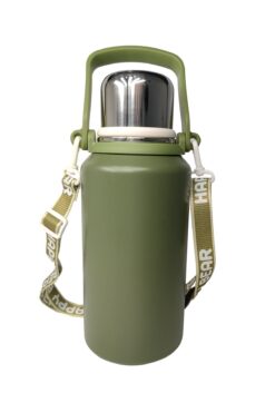 Weather Forecast 316 L Çelik Yeşil Kamp Piknik için 1200 ml Sıcak Soğuk Matara Suluk cin477ys