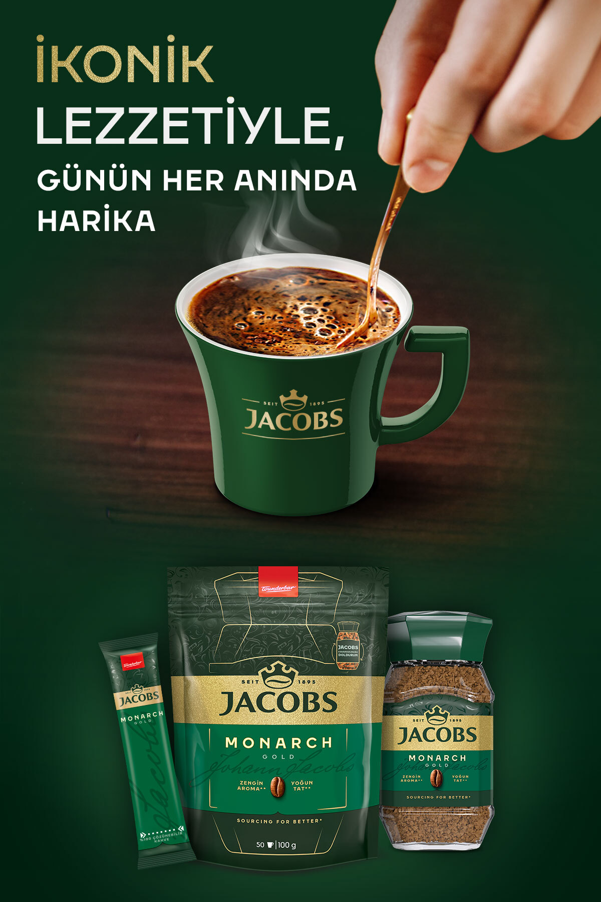 Jacobs Monarch Gold Granül Kahve 200 gram - Görsel 3