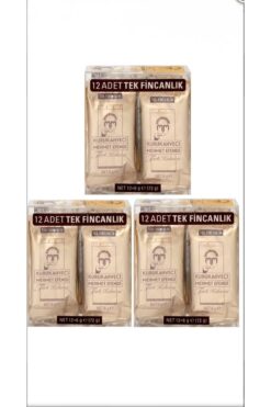 Mehmet Efendi Tek Fincanlık Türk Kahvesi 12 X 6 gr Folyo Ambalaj (3 ADET)
