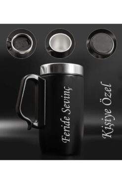 Genel Markalar Kişiye Özel 280 ML Kulplu Çelik Bardak Termos