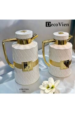 KOCHER Luks cam termos 2 li set beyaz gold