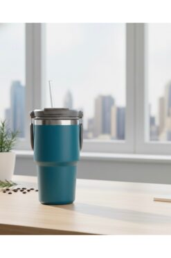 Mira Gift Pipetli 750 ml Termos - 304 Paslanmaz Çelik,Taşınabilir & Sıcak/Soğuk Tutmalı