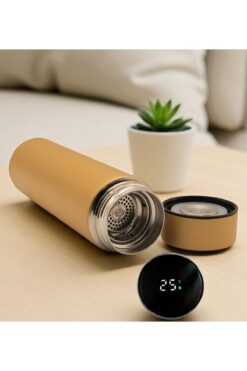 HEDİYEBİZİZ DERECELİ TERMOS PASLANMAZ ÇELİK 500 ML - GOLD