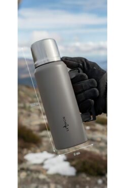 Le Paon 1 Lt. Paslanmaz Çelik Termos Katlanır Kulp Sızdırmaz 24 Saat Sıcak 48 Saat Soğuk BPA Free