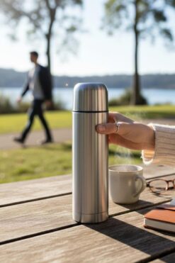 ALBETTO Termos Kupa Bardak 500 ml Paslanmaz Çelik 23cm