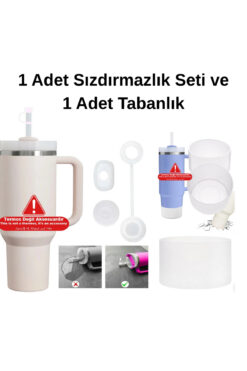 Kelira Termos Quencher Termos Sızdırmaz Set ve Koruyucu Silikon Tabanlık 1.18 ve 0.89 Uyumlu