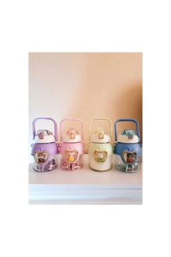 Çılgıntrend İki Fonksiyonlu Sevimli Karakter Tasarımlı Çocuk Su Matarası  Okul Suluğu  Yolculuk Matarası