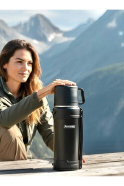 Orcamp 2lt çift katmanlı bardaklı 304 Çelik termos avcı dağcı kamp piknik karavan seyahat termosu filitreli