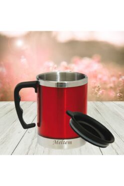 HediyesiBizden Kişiye Özel Isim Baskılı Kapaklı Bardak Termos 400 ml