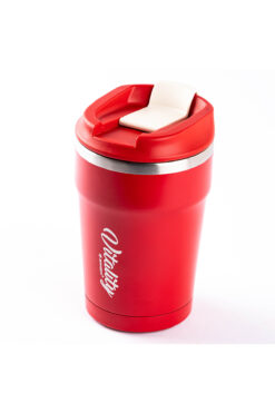 Tantitoni KIRMIZI YAZILI PASLANMAZ ÇELİK TERMOS BARDAK 350ML