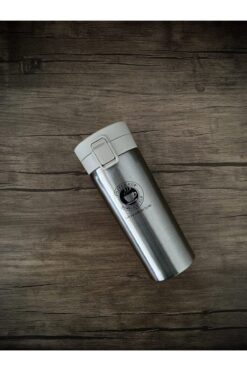 E-Dükkan 500 ml Çift Katmanlı Kaliteli Paslanmaz Çelik Termos Bardak Metalik