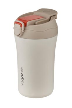 Genel Markalar Fiftyfifty Çift Kapak Sistemli Pipetli/pipetsiz 400ml Çelik Mug